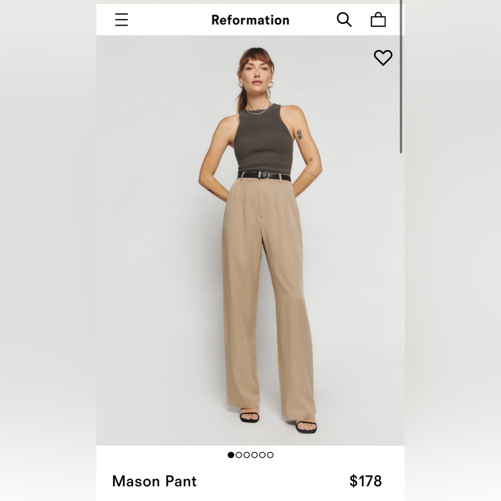 Reformation mason pants